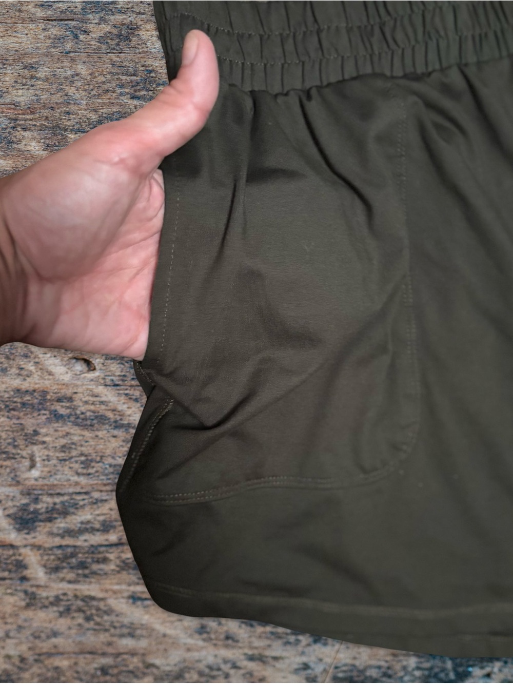 All in Motion Women's Athletic Shorts - Olive Green - Size M - Picture 3 of 8